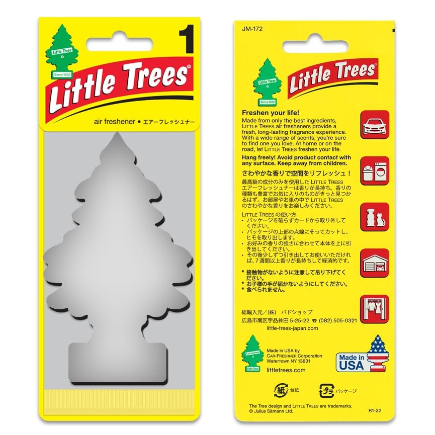 LITTLE TREES Car Air Freshener | Hanging Paper Tree for Home or Car | Wild Cherry | Single Tree per Package