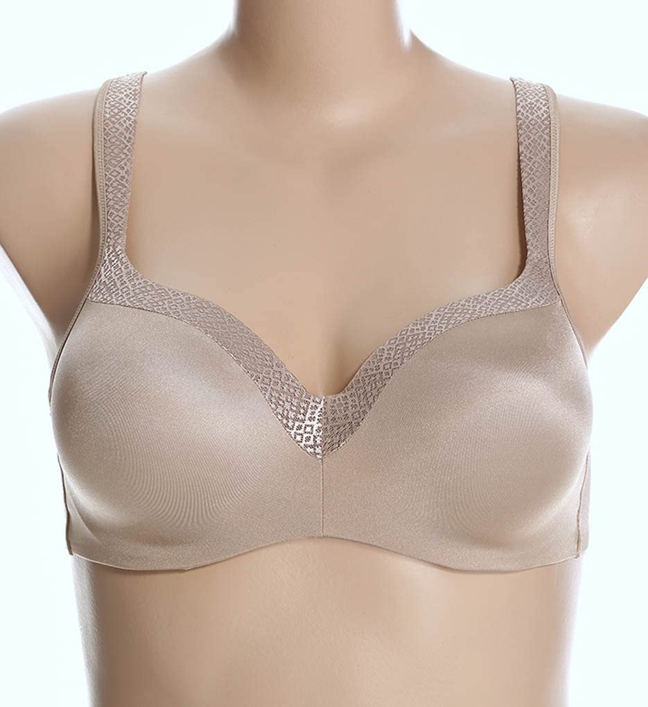 PLAYTEX Womens Secrets Underwire Full-coverage Balconette T-shirt For Full Figures, Us4823 Bra, Real Black, 38D US