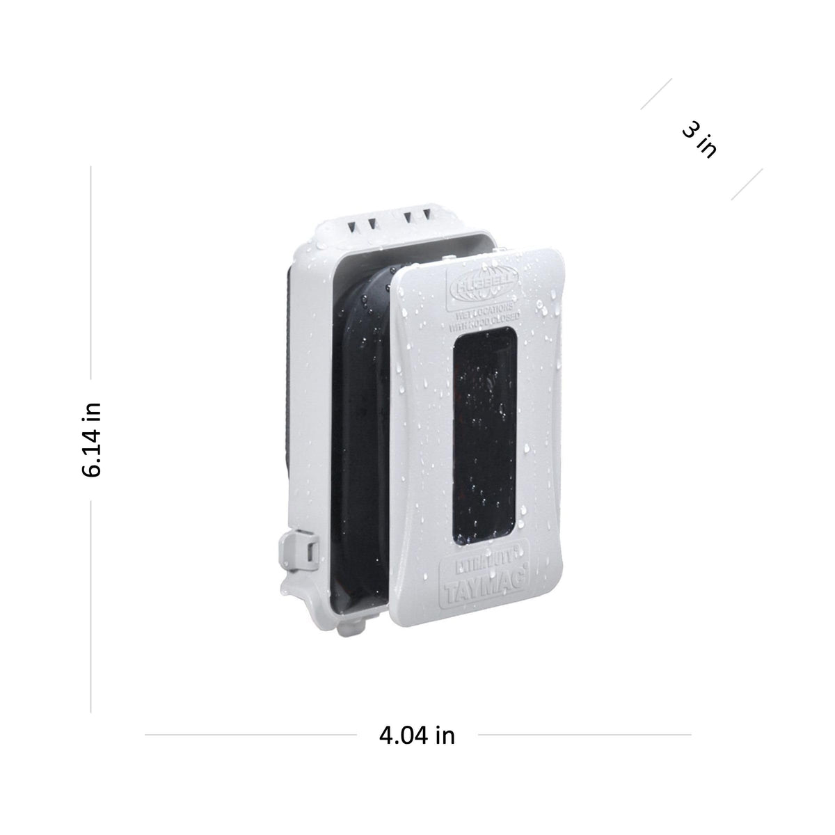 TAYMAC ML500W Single-Gang Mount 16-in-1 Flat Nonmetallic Weatherproof Vertical/Horizontal, 1-Pack, White