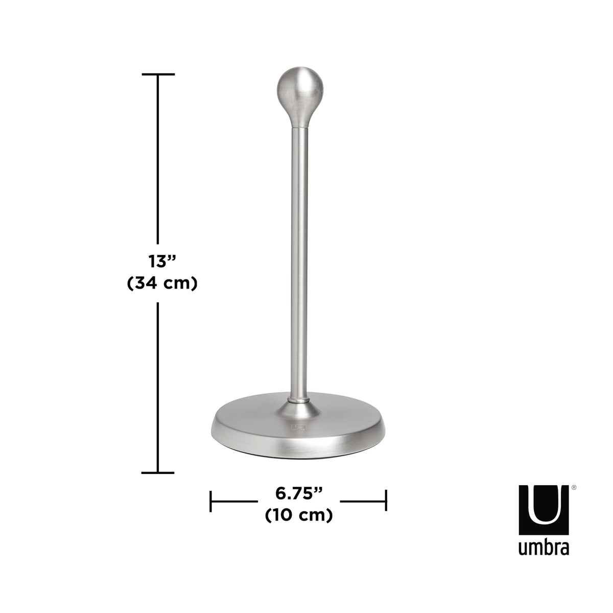 Umbra Teardrop Paper Towel Holder, Nickel
