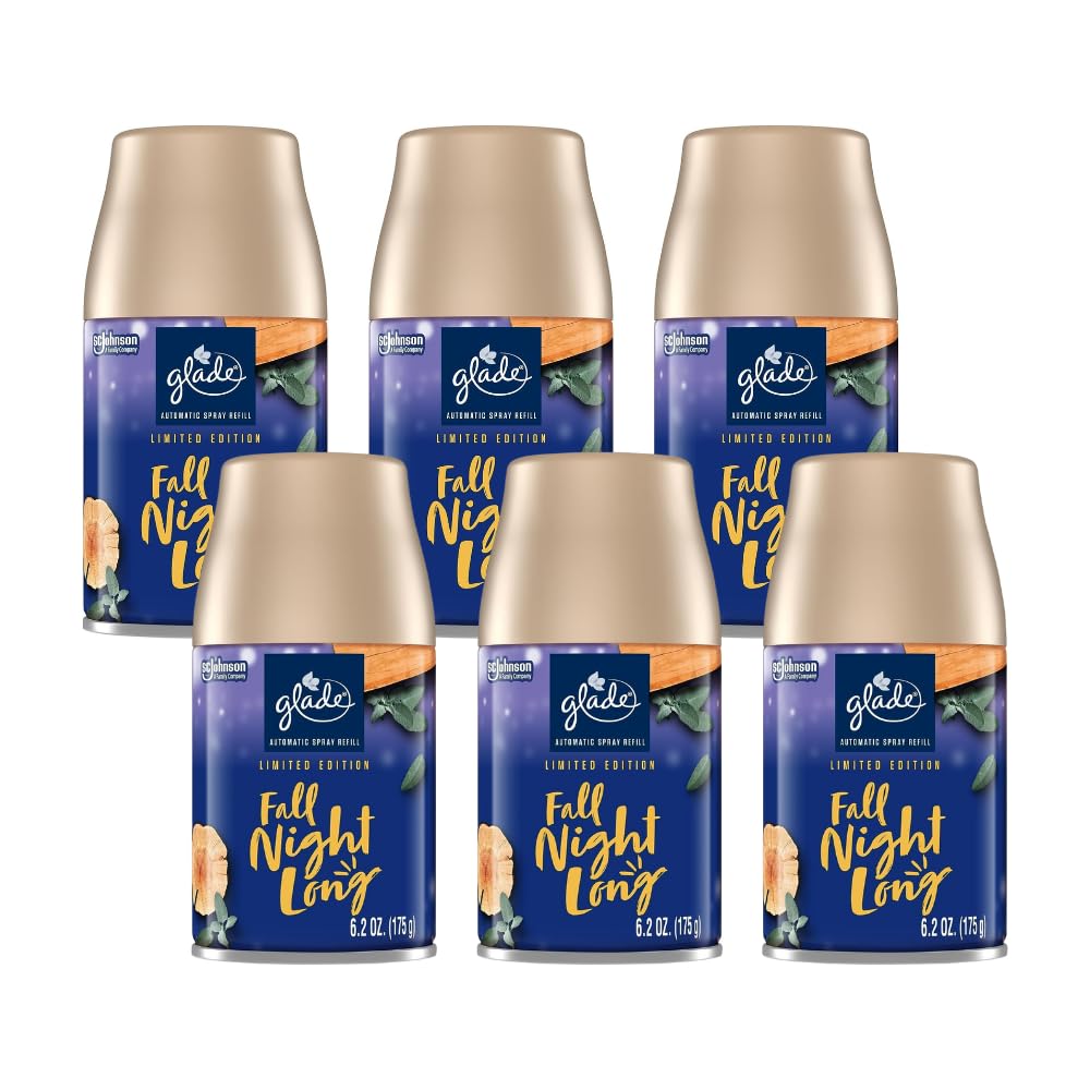 Glade Automatic Spray, Fall Night Long 6.2 Ounce (Pack of 6)