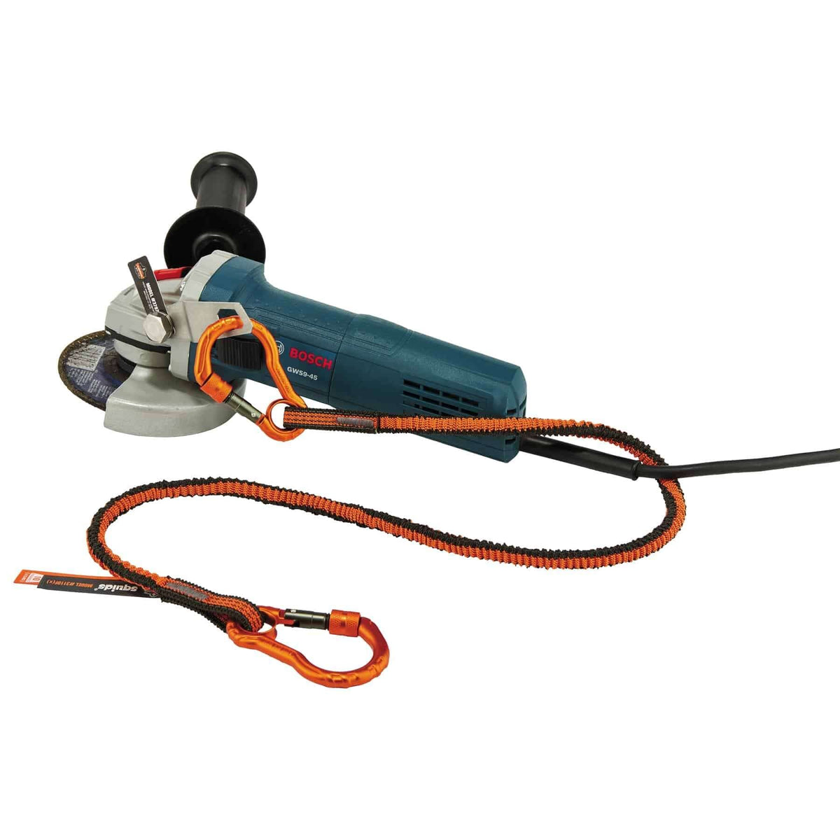 Tool Tethering Kit for Grinder, Includes Power Tool Grinder Attachment Bracket & Tool Lanyard, Weight Capacity 8Lbs, Ergodyne Squids 3196