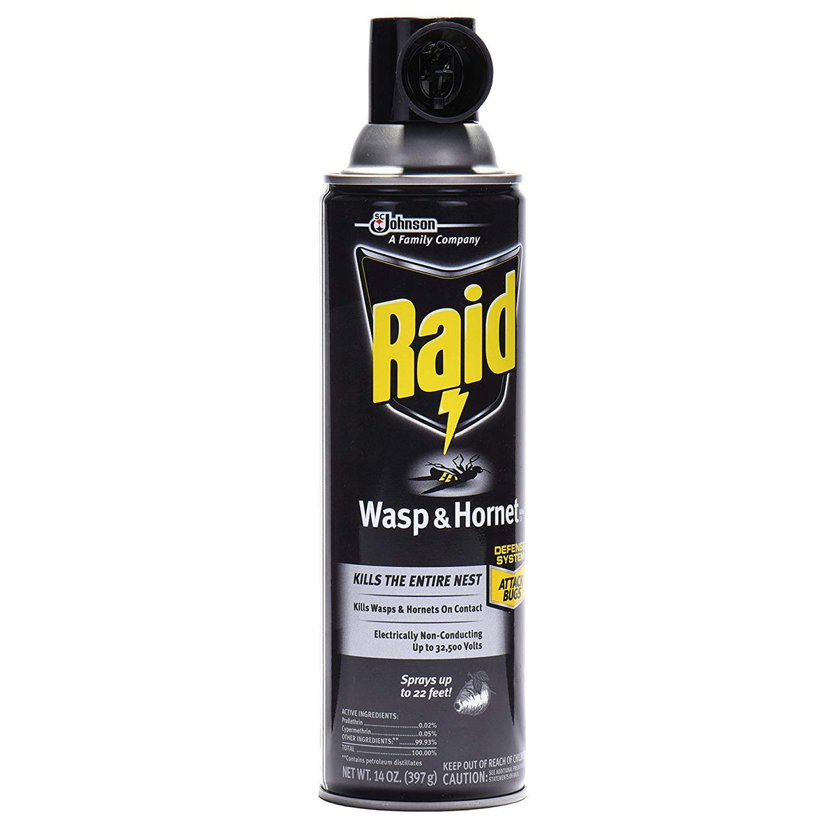 Raid Wasp Hornet Killer Spray,14 Ounce (Pack of 6)