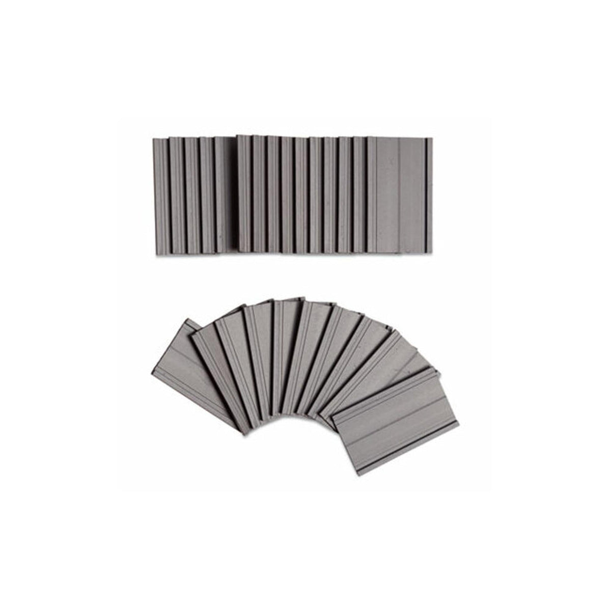 U Brands Magnetic Card Holders, 2" X 1", Black, 25 Pack
