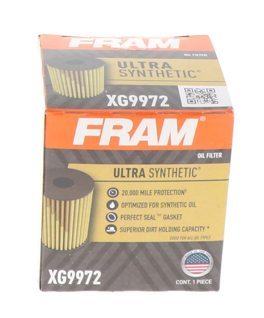FRAM Ultra Synthetic XG9972 20K Mile Change Automotive Replacement Engine Oil Filter for Synthetic Oil Changes, Premium Vehicle Engine Protection Oil Filter for Select Vehicle Model Years