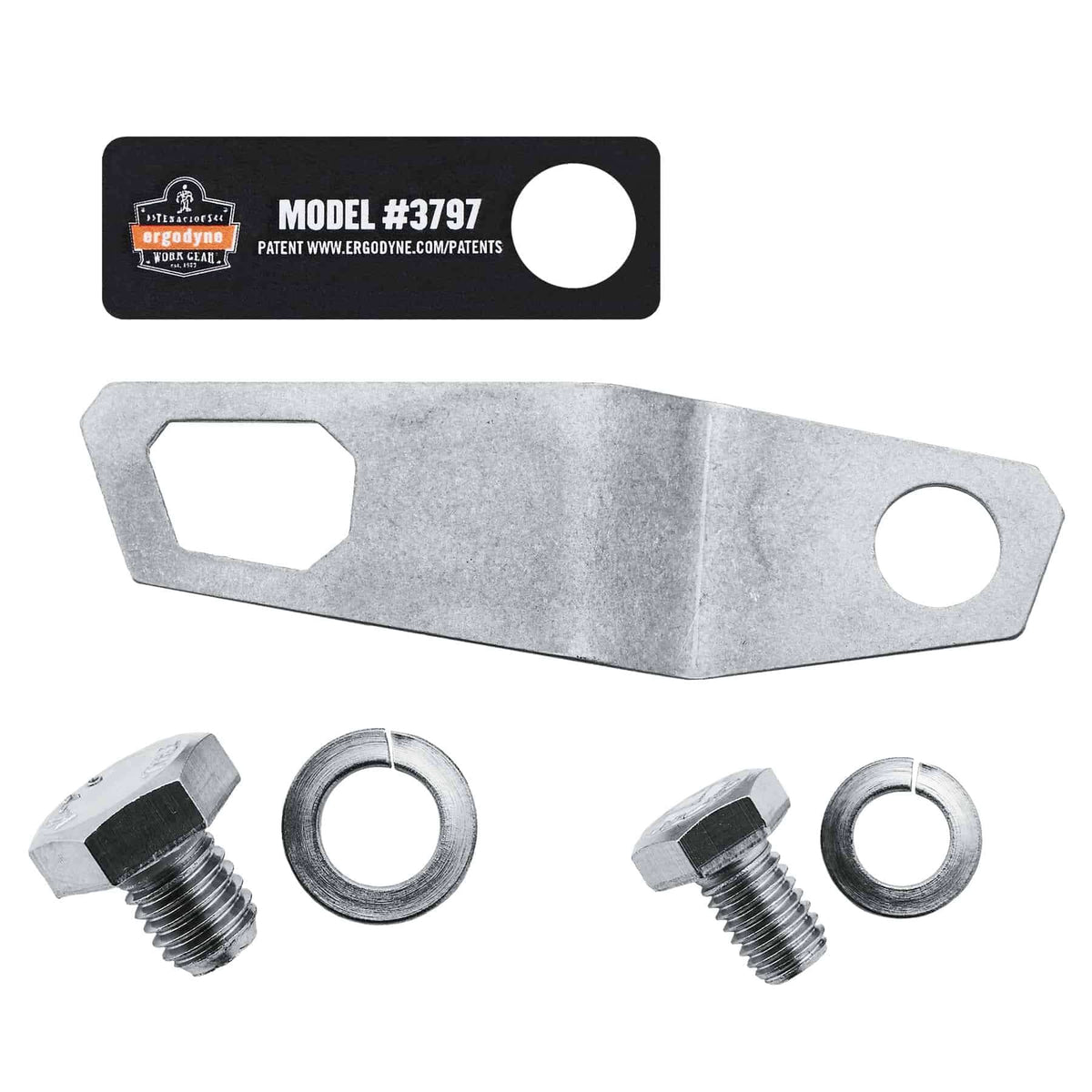 Tool Tethering Kit for Grinder, Includes Power Tool Grinder Attachment Bracket & Tool Lanyard, Weight Capacity 8Lbs, Ergodyne Squids 3196