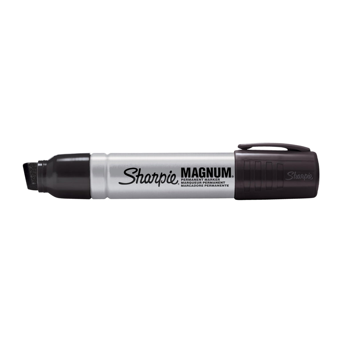 Sharpie Pro Magnum Permanent Markers | Chisel Tip | Black Ink | 12 Count