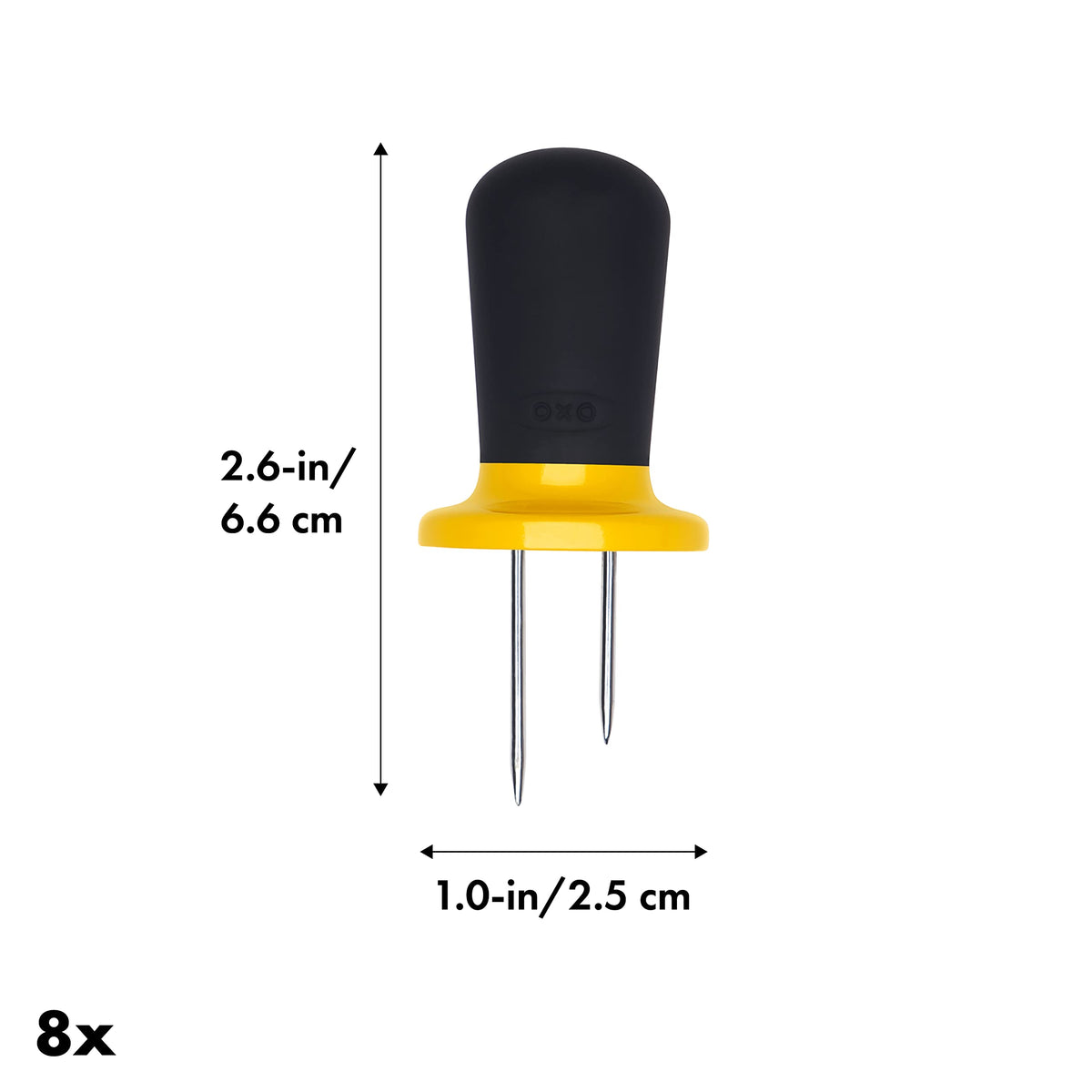 OXO Good Grips 8-Piece Corn Holder Set,Yellow,One Size