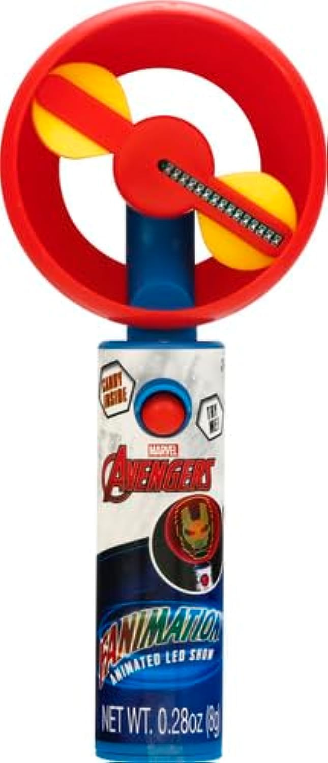 Marvel Avengers Light Up Fanimation Fan with Candy, 8 Inch