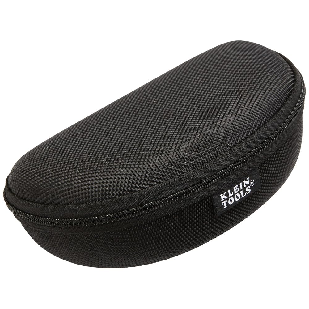 Klein Tools 60176 Safety Glasses Case, Hard Eye Protection Case with Zipper Closure