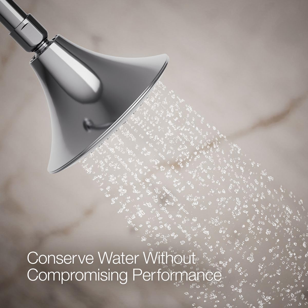 Kohler 10282-AK-CP Forté® Single-function showerhead, 2.5 gpm, Polished Chrome