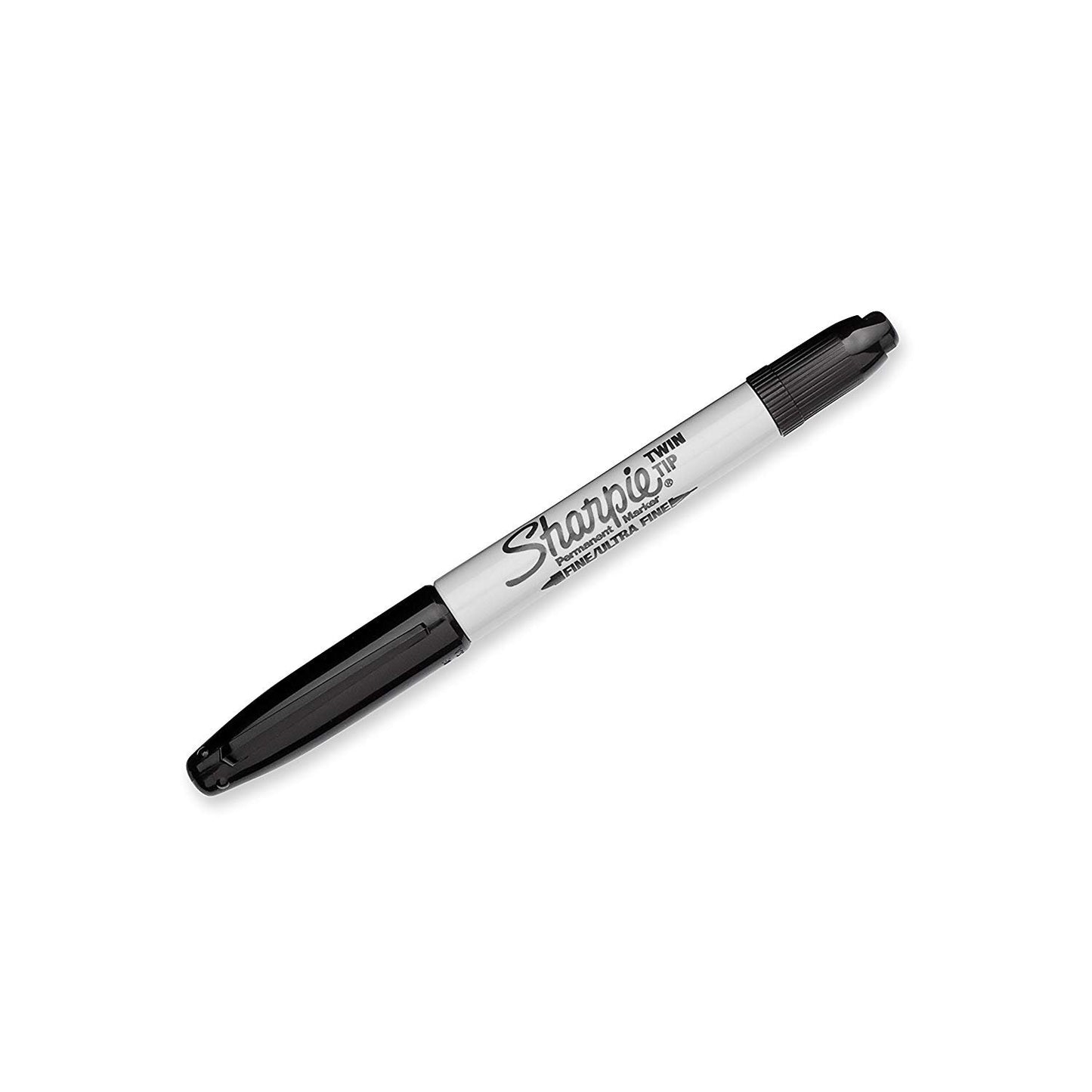 Sharpie Twin Tip Permanent Markers, Fine and Ultra Fine, Black, 24 Count