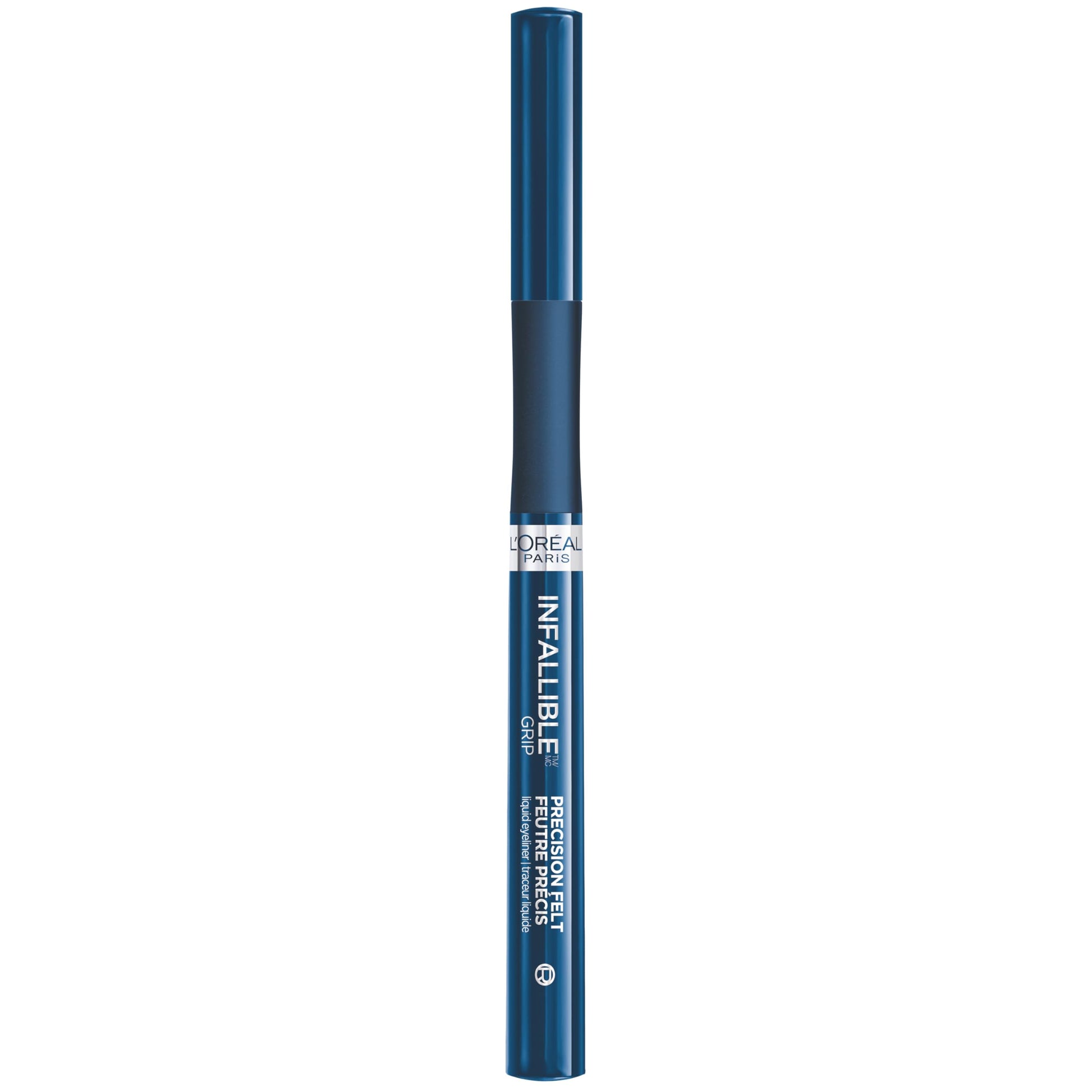 Lâ€™OrÃ©al Paris Cosmetics Paris Makeup Infallible Grip Precision Felt Eyeliner, Smudge Resistant, Long Lasting Waterproof Eyeliner, Blue, Blue, 0.03 fl oz