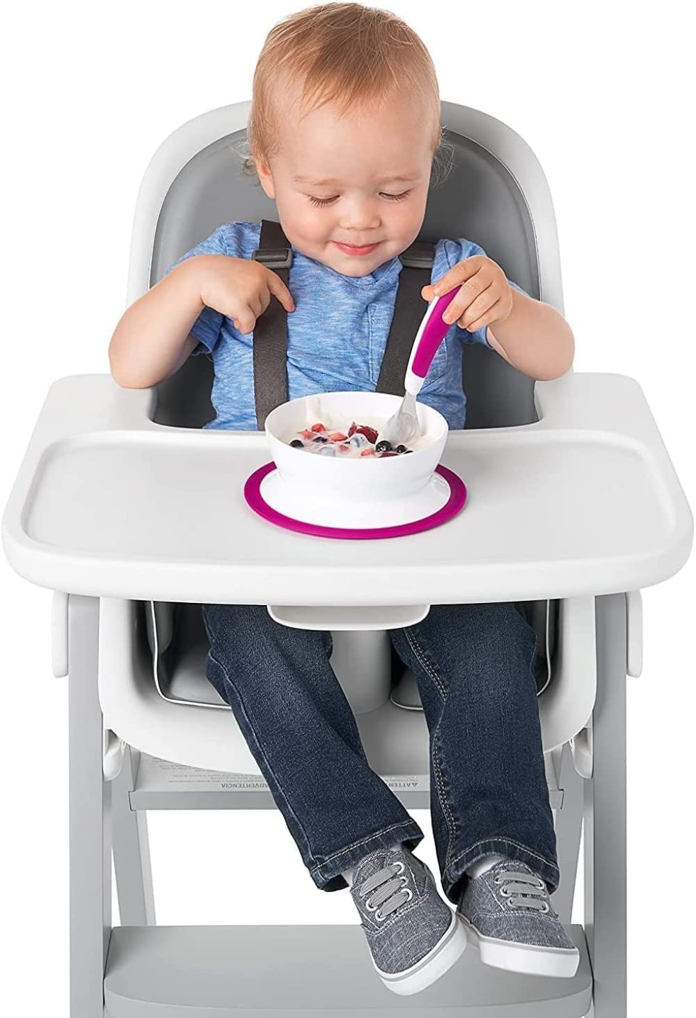OXO Tot Stick & Stay Suction Bowl - Pink