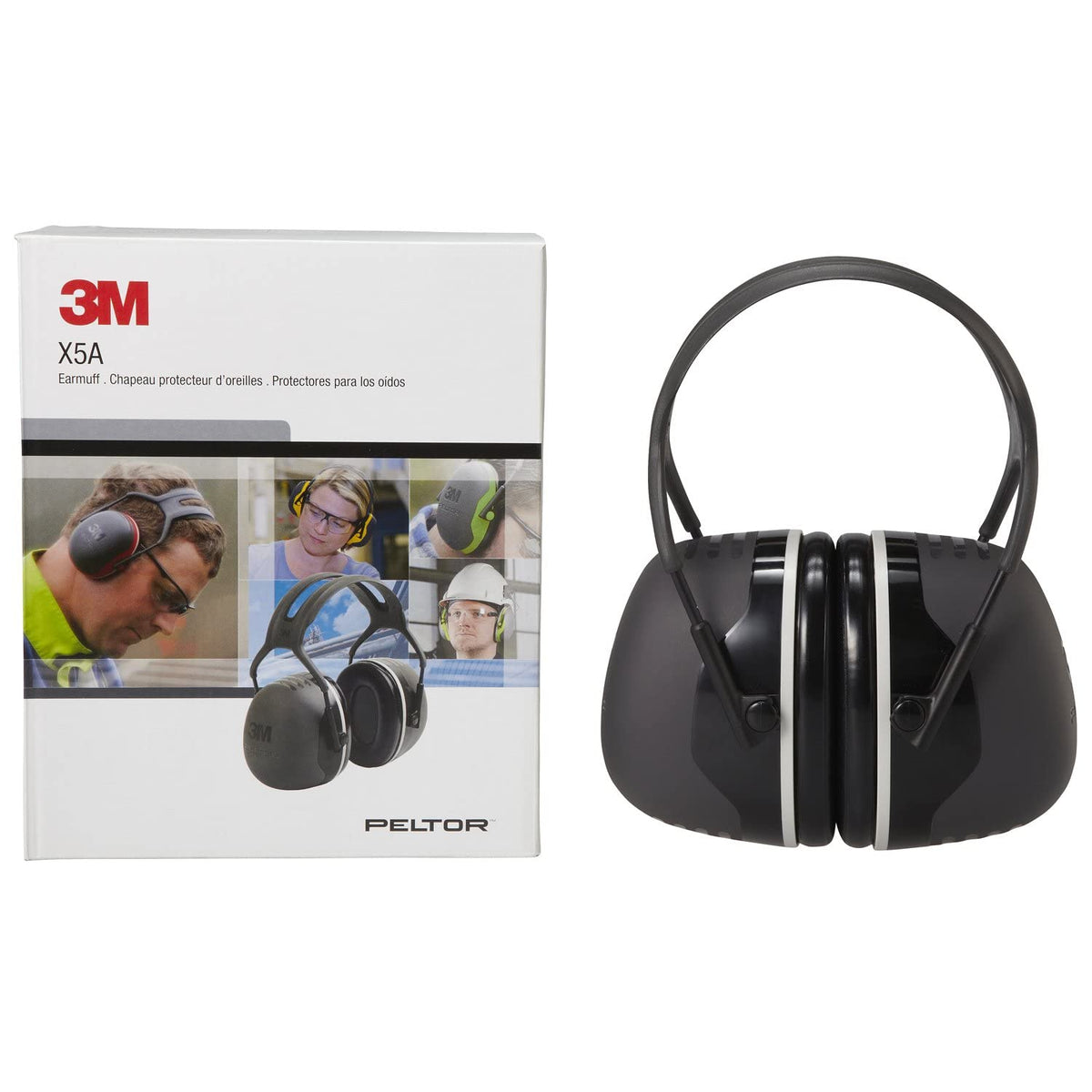 3M Standard Over The Head, Black, One Size Fits Most