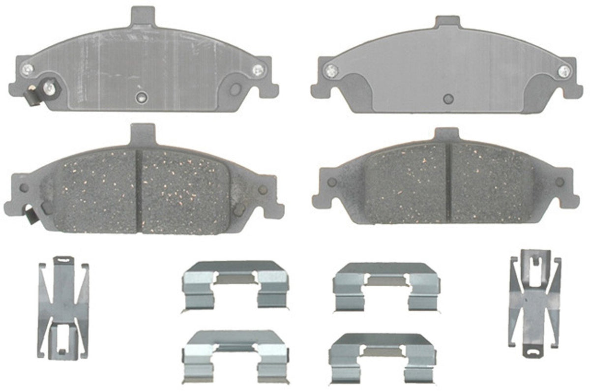 ACDelco Advantage 14D727CH Ceramic Front Disc Brake Pad Set with Hardware