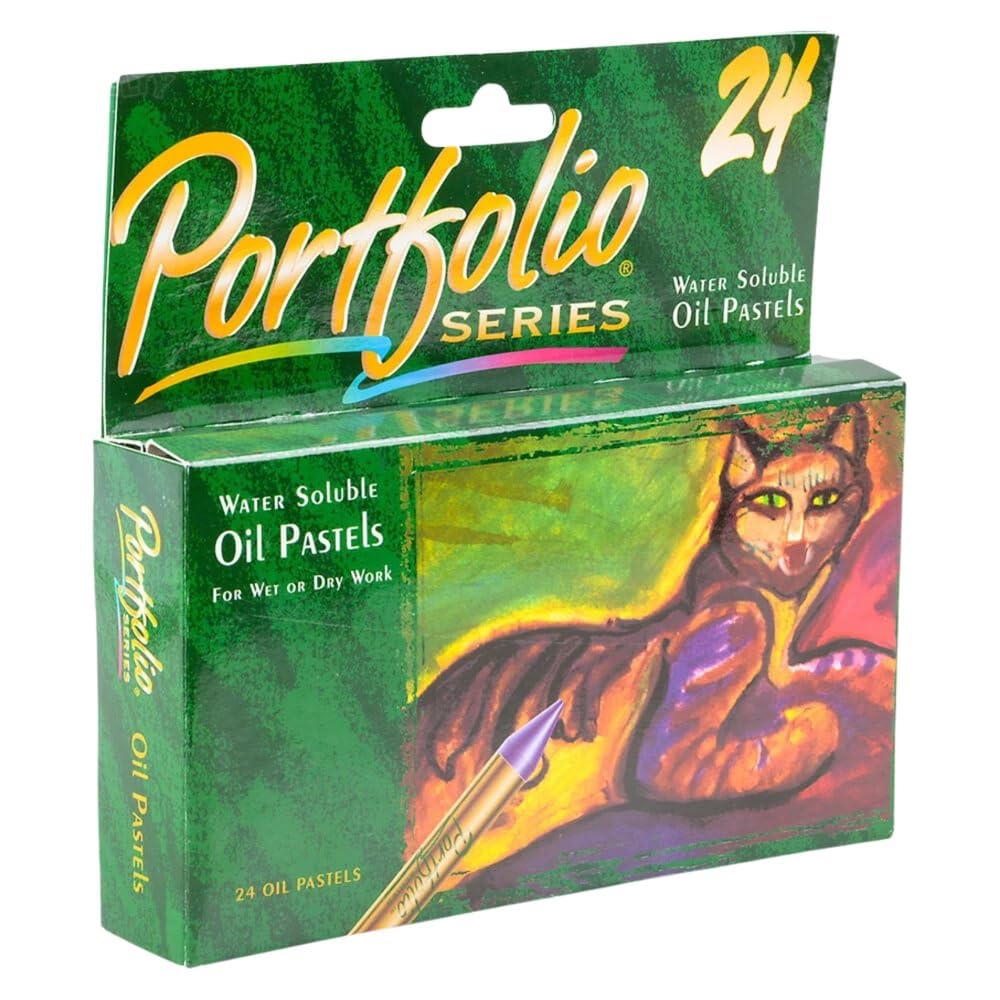 Crayola Portfolio Series Oil Pastels, Water Soluble, 24 Count, Colors May Vary