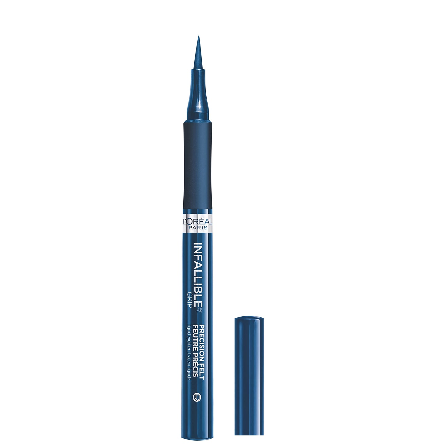 Lâ€™OrÃ©al Paris Cosmetics Paris Makeup Infallible Grip Precision Felt Eyeliner, Smudge Resistant, Long Lasting Waterproof Eyeliner, Blue, Blue, 0.03 fl oz