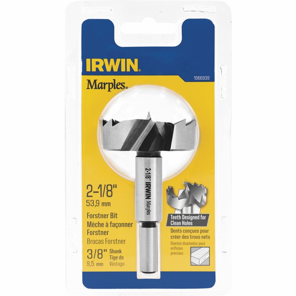 Irwin Tools 1966939 Irwin Marples Wood Drilling Forstner Bit, 2-1/8",