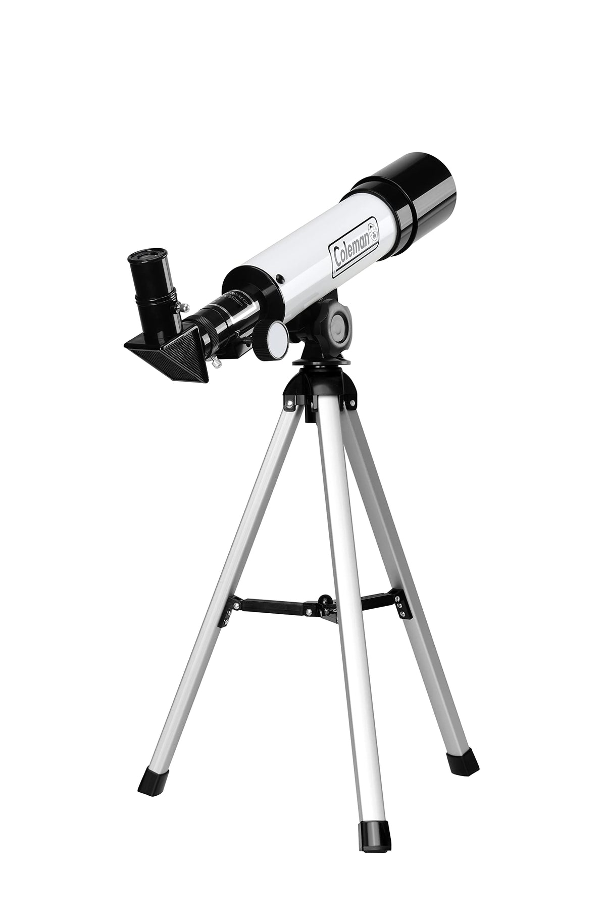 Coleman 360x50 Refractor Telescope Kit with Heavy-Duty Carrying Case, C36050 - Elegant White