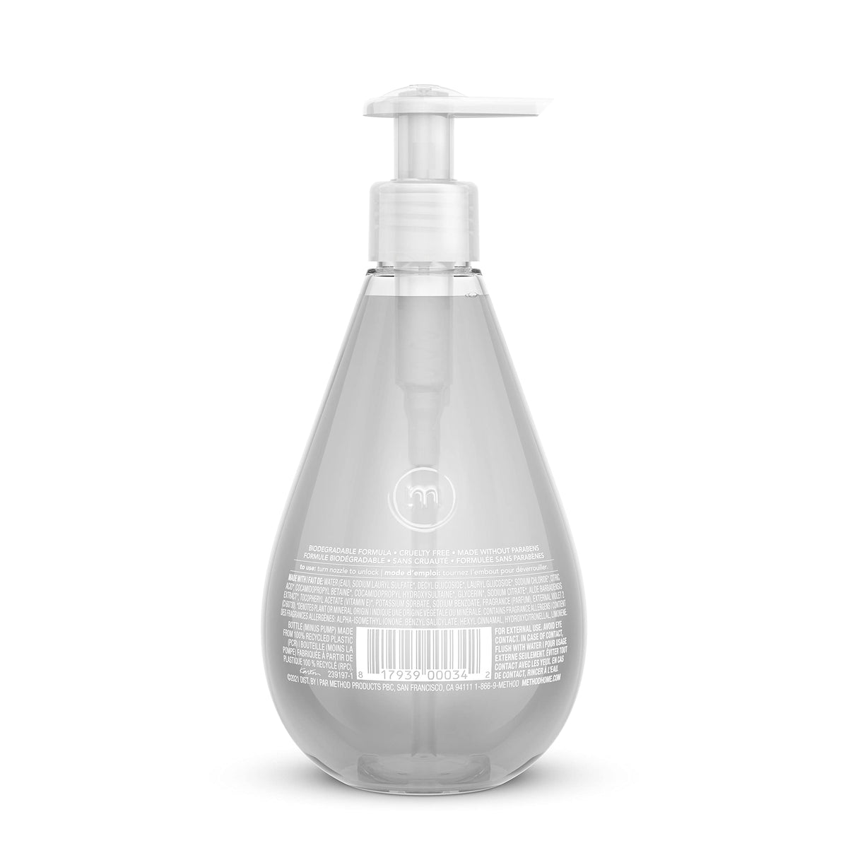 Method Gel Hand Soap, Sweet Water, Biodegradable Formula, 12 fl oz (Pack of 3)