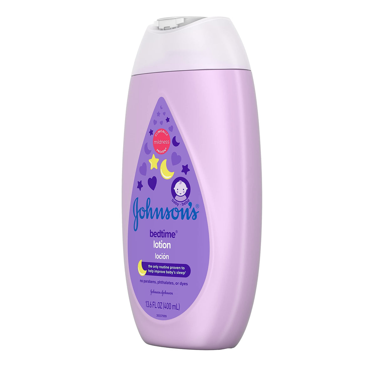 Johnson's Moisturizing Bedtime Baby Lotion with Coconut Oil & NaturalCalm Aromas to Help Relax Baby, Hypoallergenic & Free of Parabens, Phthalates & Dyes, Mild Baby Skin Care, 13.6 fl. oz x 3 Pack