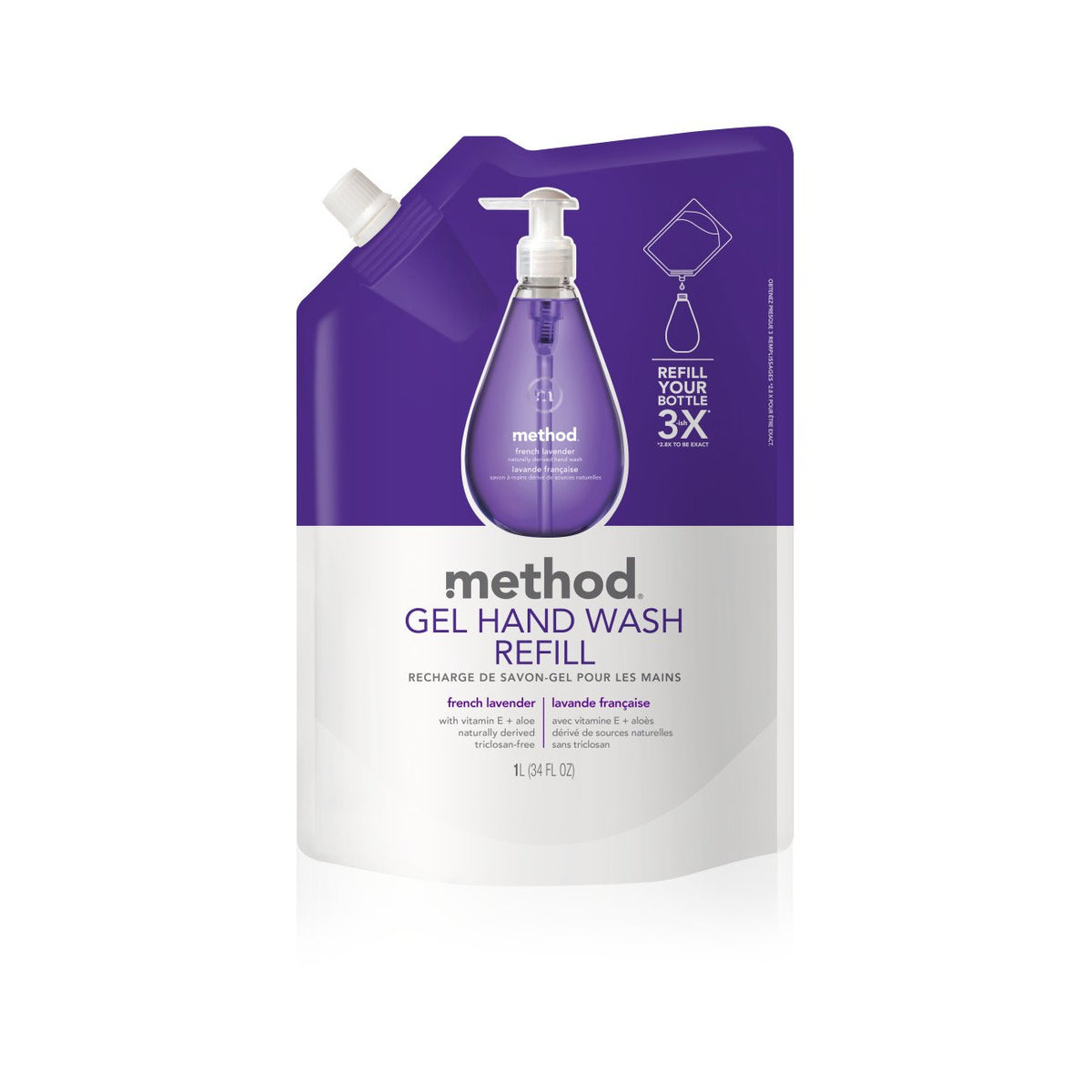 Method 716237100085 FBA_654, 34 fl. oz, Purple