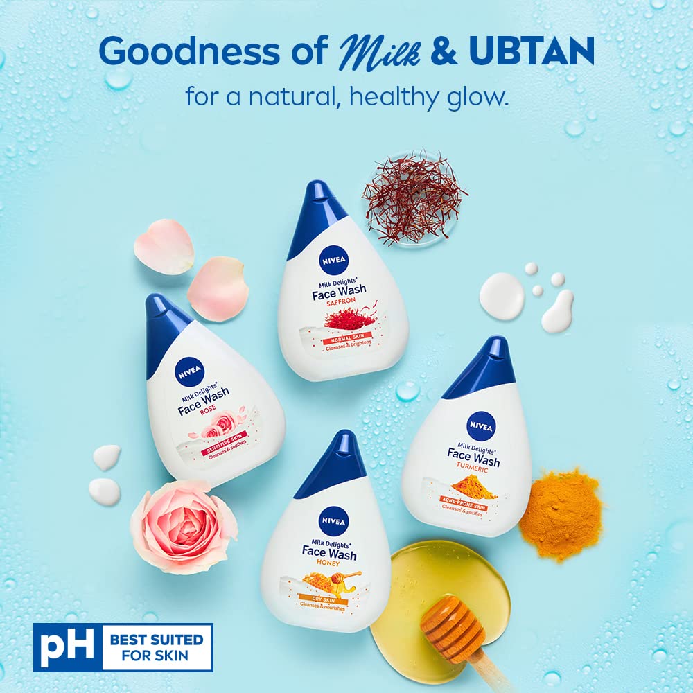 NIVEA Face Wash, Milk Delights Fine Gramflour(Oily Skin), 100ml