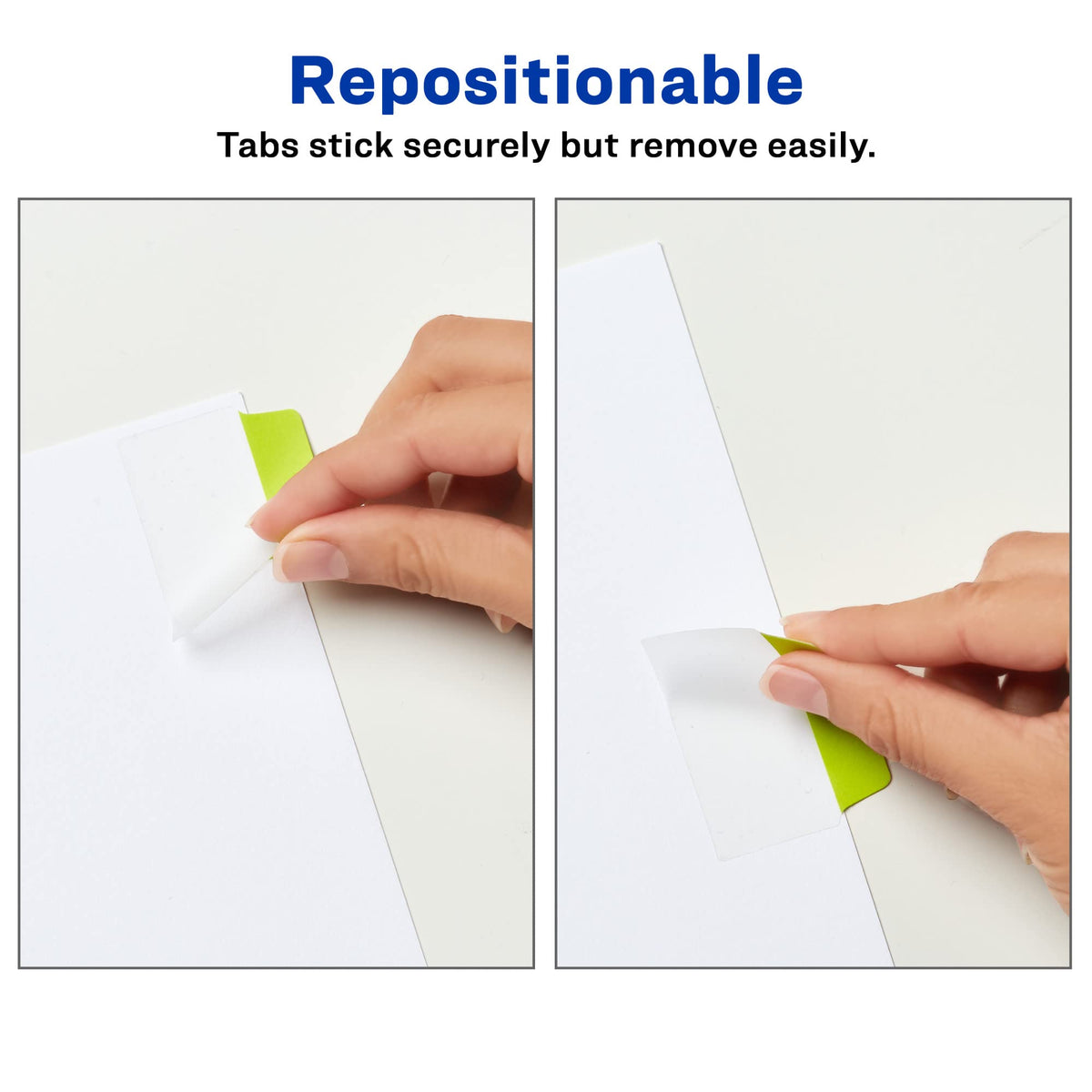 Avery Multiuse Ultra Tabs, 2" x 1.5", 2-Side Writable, Neon Pink/Green/Orange, 24 Repositionable Tabs (74753)