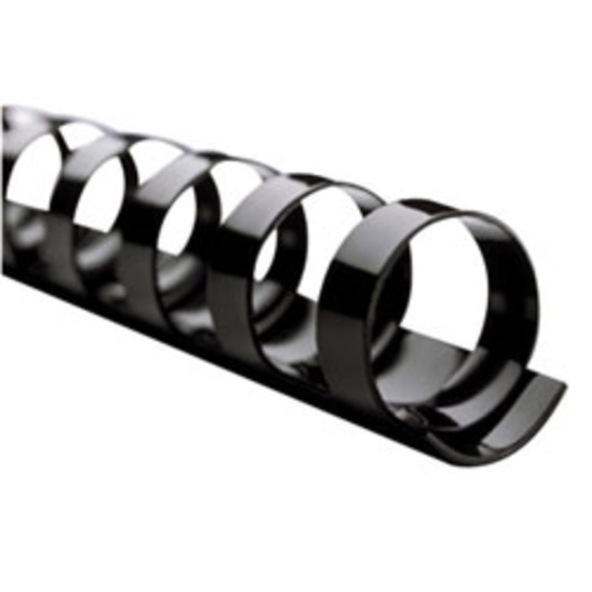 GBC Binding Spines/Spirals/Coils, 1/4" Diameter, 25 Sheet Capacity, CombBind, Black, 100 Pack (4000020)