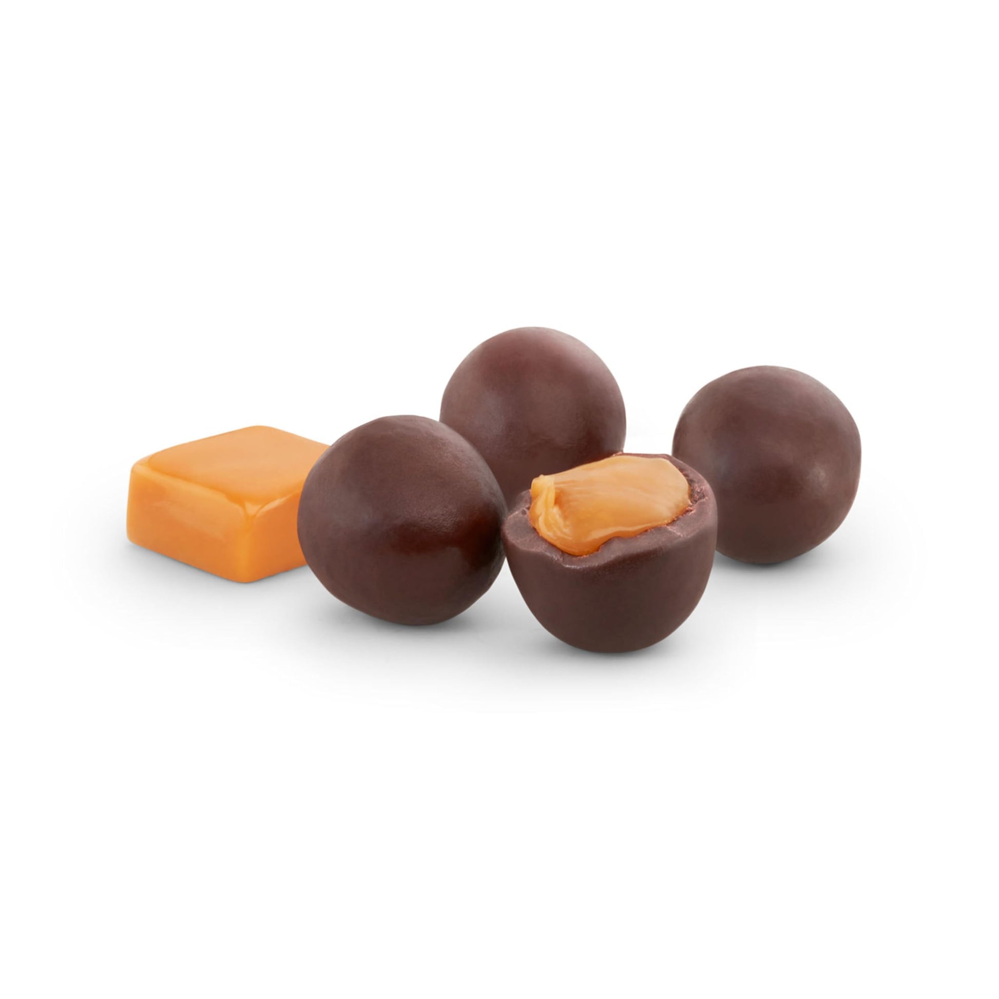 LILY'S Dark Chocolate Style No Sugar Added, Covered Caramels Bag, 3.5 oz