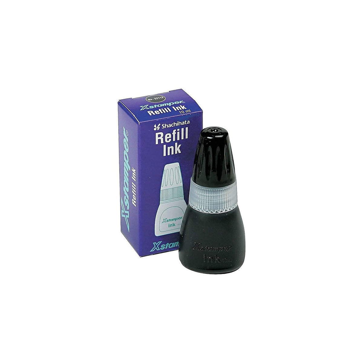 Xstamper 22112 Refill Ink for Xstamper Stamps, 10ml-Bottle, Black