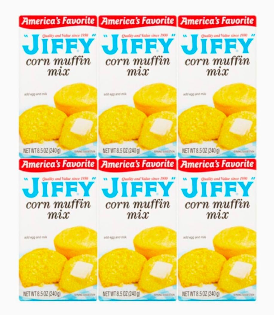Jiffy Corn Muffin Mix, 8.5 oz, (6 Boxes) - SET OF 4
