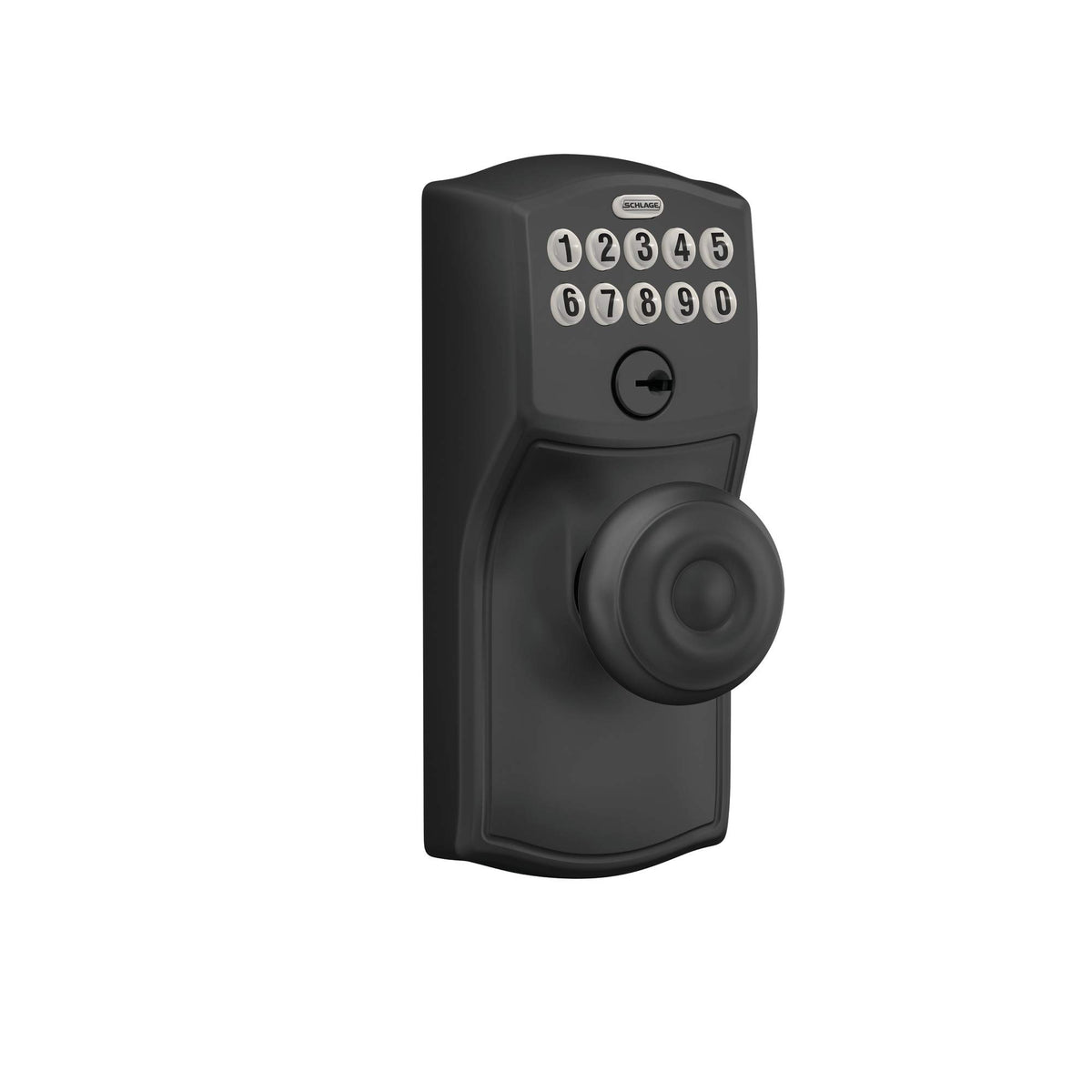 SCHLAGE FE595 CAM 622 GEO Keypad Entry with Flex Electronic Lock, Matte Black