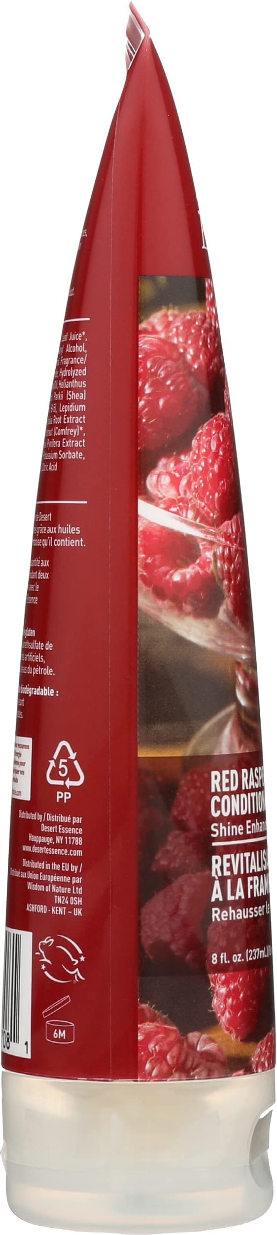 Desert Essence Organics Hair Conditioner for Shine Enhancing, Red Raspberry, 8 Oz