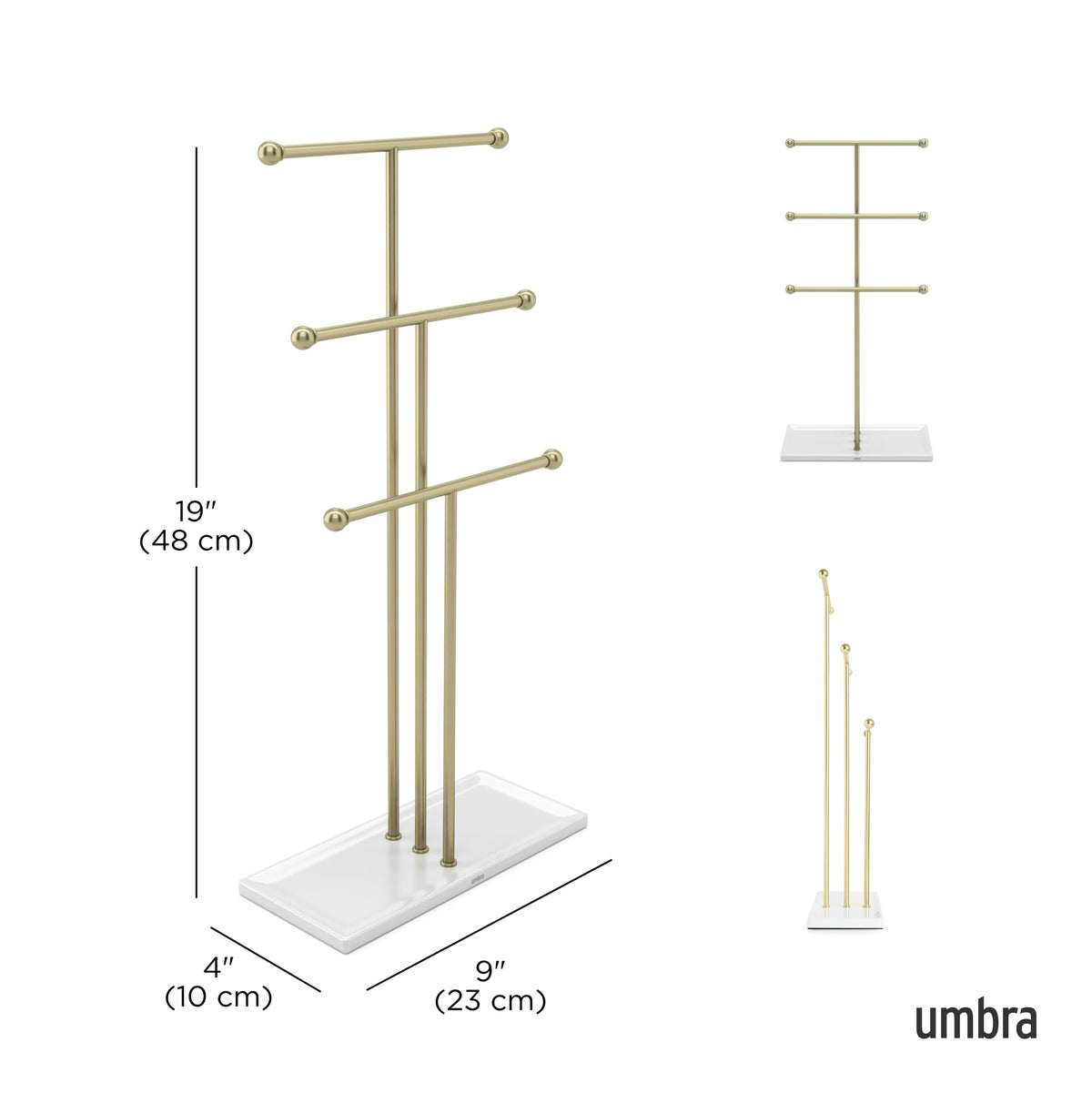 Umbra Trigem Jewelry Stand, Gold