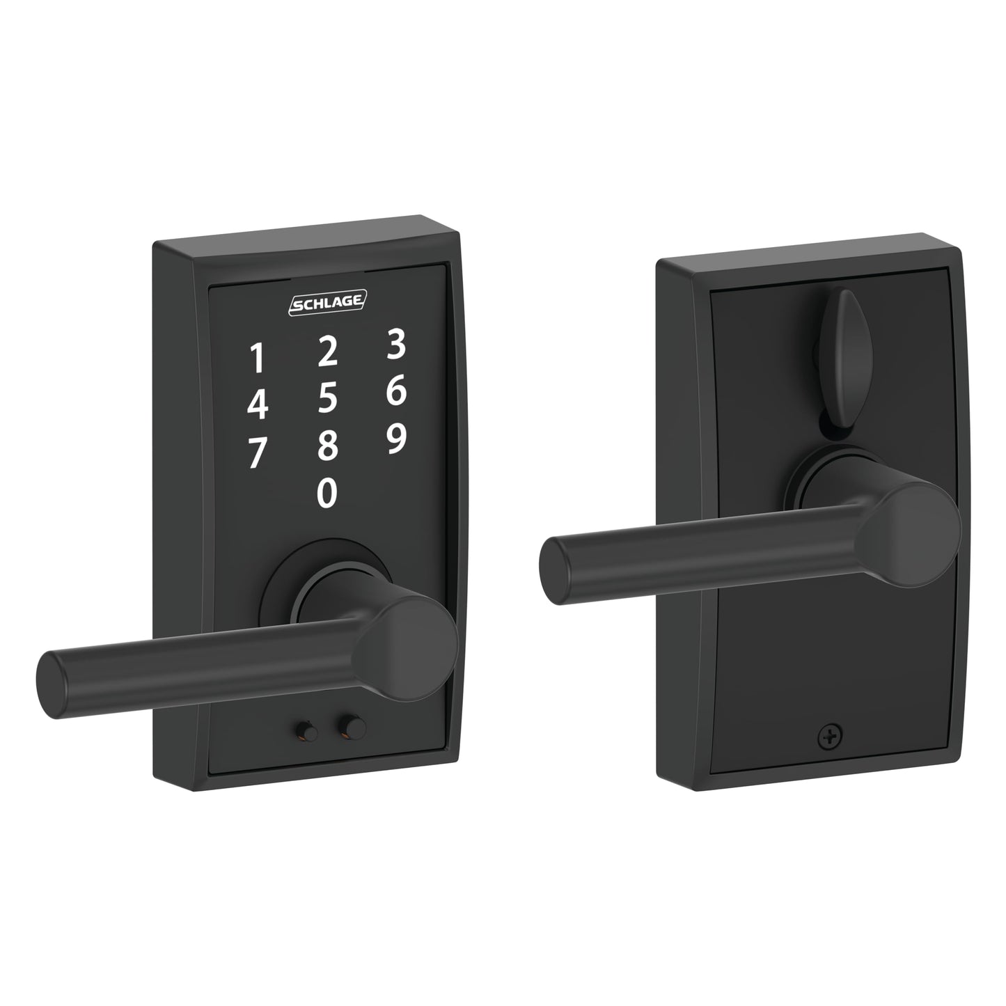 SCHLAGE Touch Century Lock with Broadway Lever (Matte Black) FE695 CEN 622 BRW
