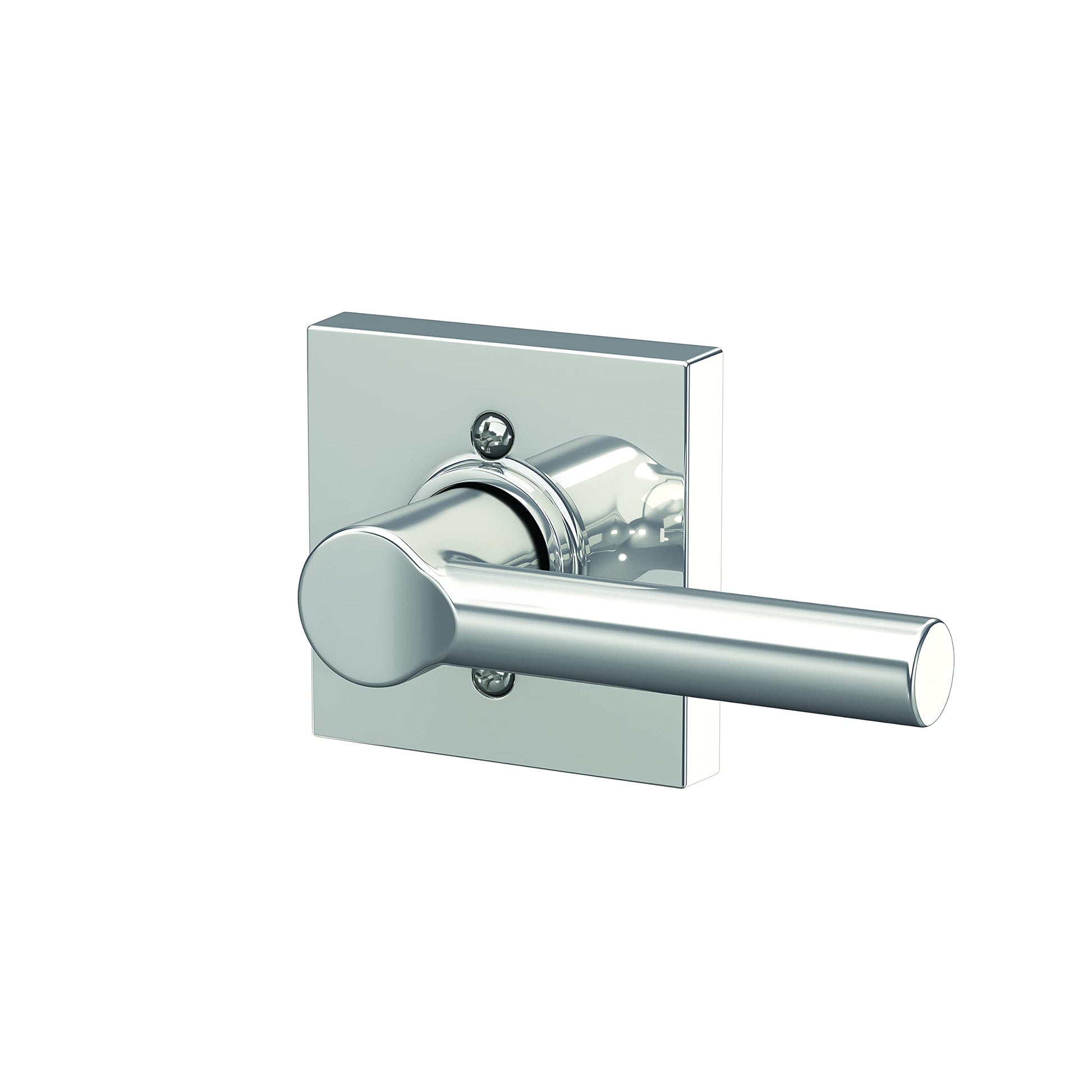Schlage F10 BRW 625 COL Broadway Lever with Collins Trim Hall & Closet Passage Door Lock, Bright Chrome