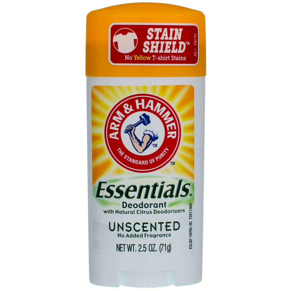 A&H Ess Unsented Size 2.5z Arm & Hammer Essentials Unscented Natural Deodorant