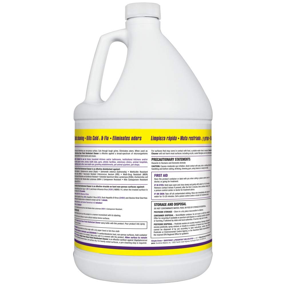 Simple Green Clean Finish Disinfectant - Gallon