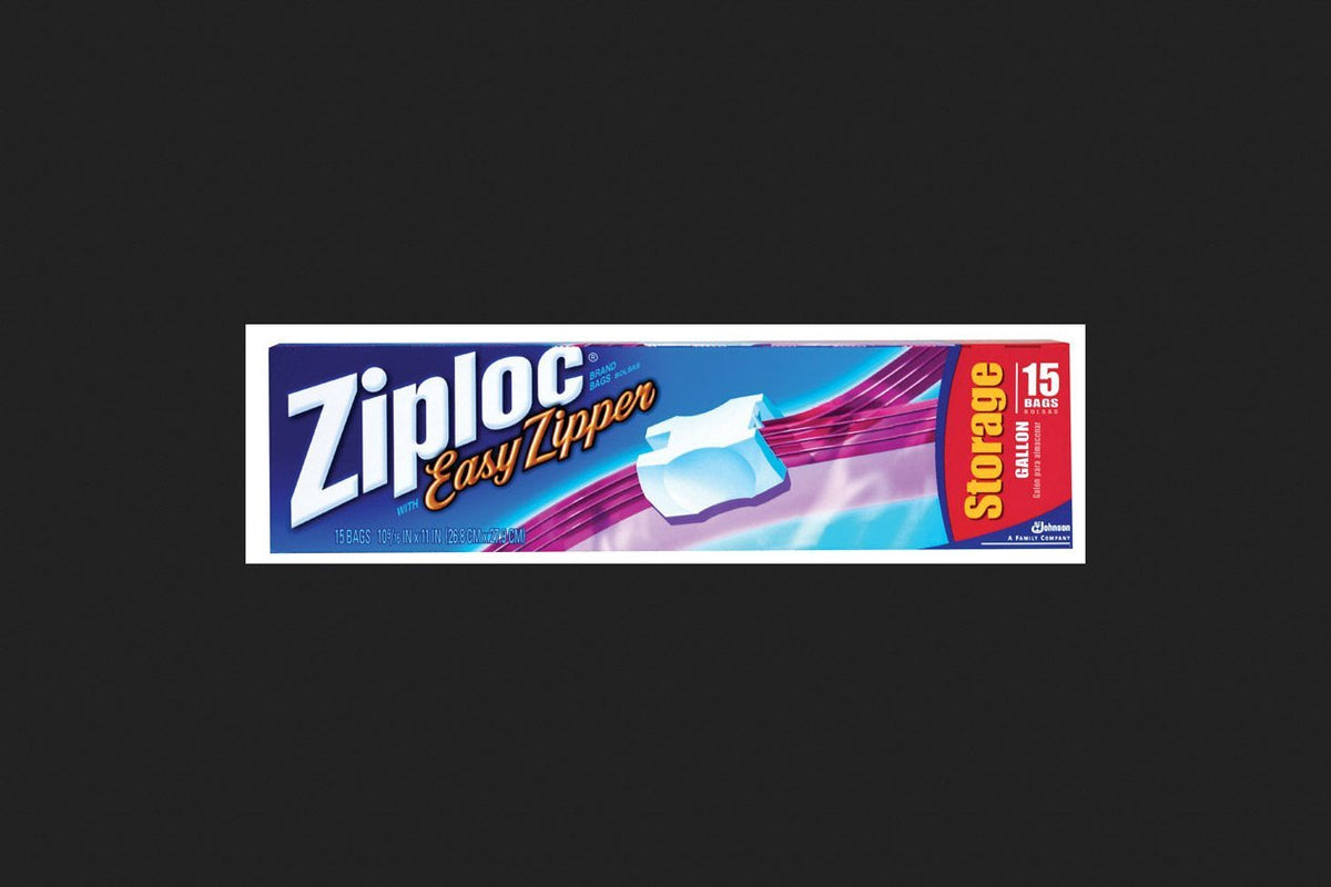 Ziploc Easy Zipper Storage Bag Gal. 10-9/16" X 9-5/8" X 2-3/4" 15 Count