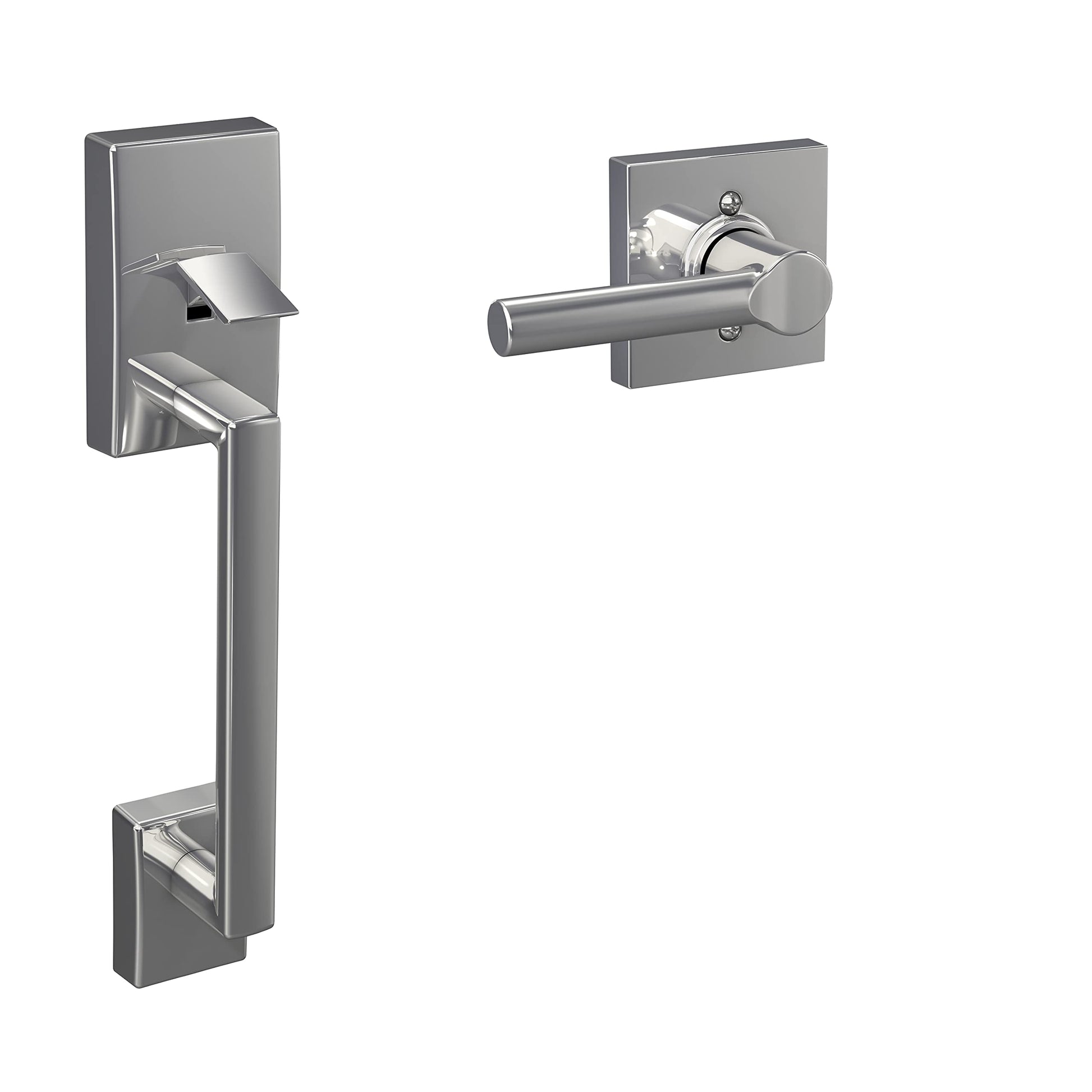SCHLAGE FE285 CEN 625 BRW COL 16-080 10-027 134 Front Entry Handleset Interior, Collins Trim, Bright Chrome