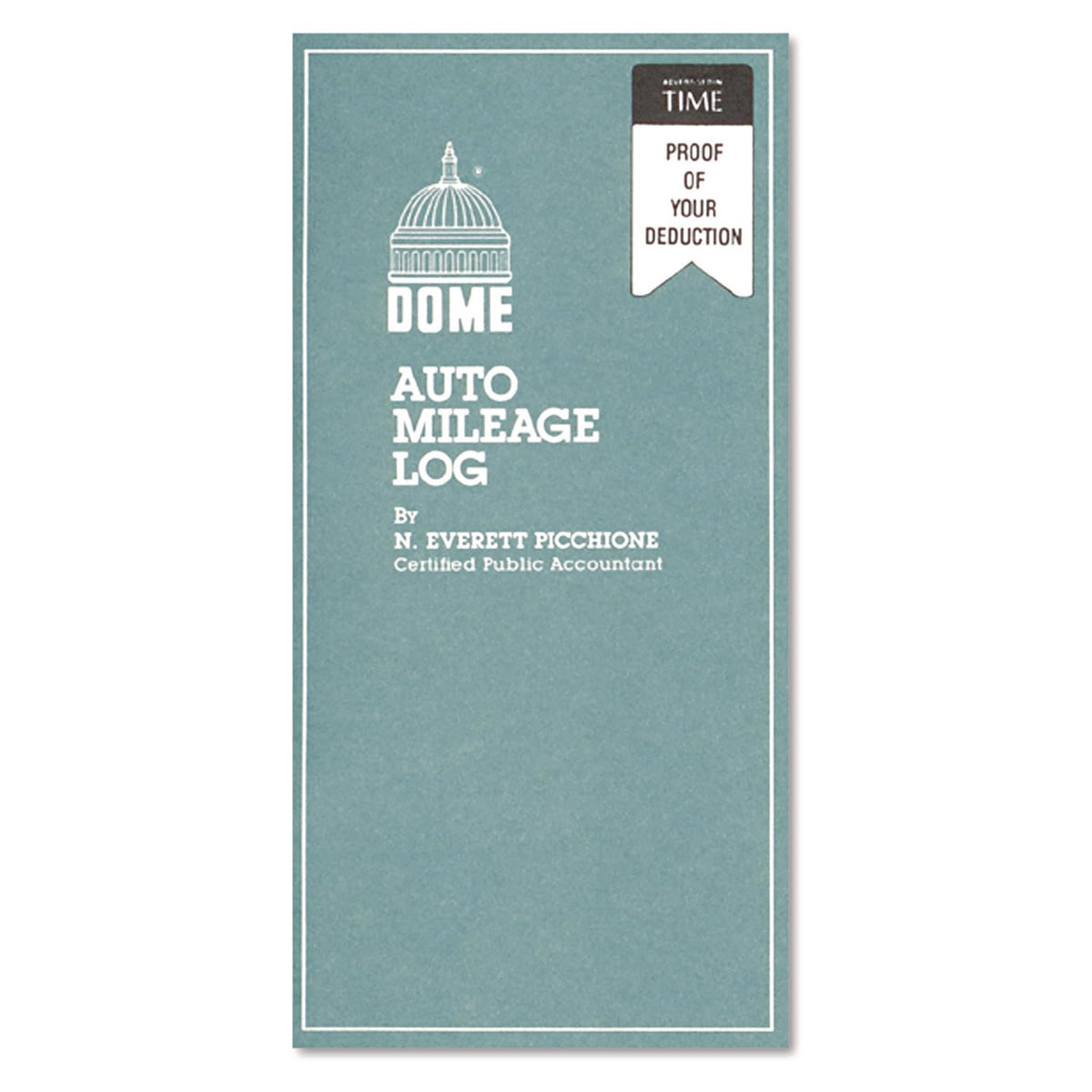 Dome 770 Auto Mileage Log, Undated, 3 1/4 x 6 1/4, 32 Forms