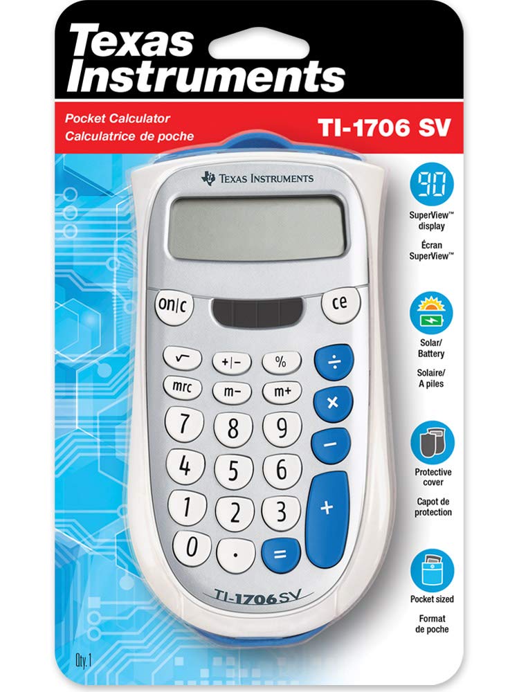 Texas Instruments TI-1706 SV Standard Function Calculator