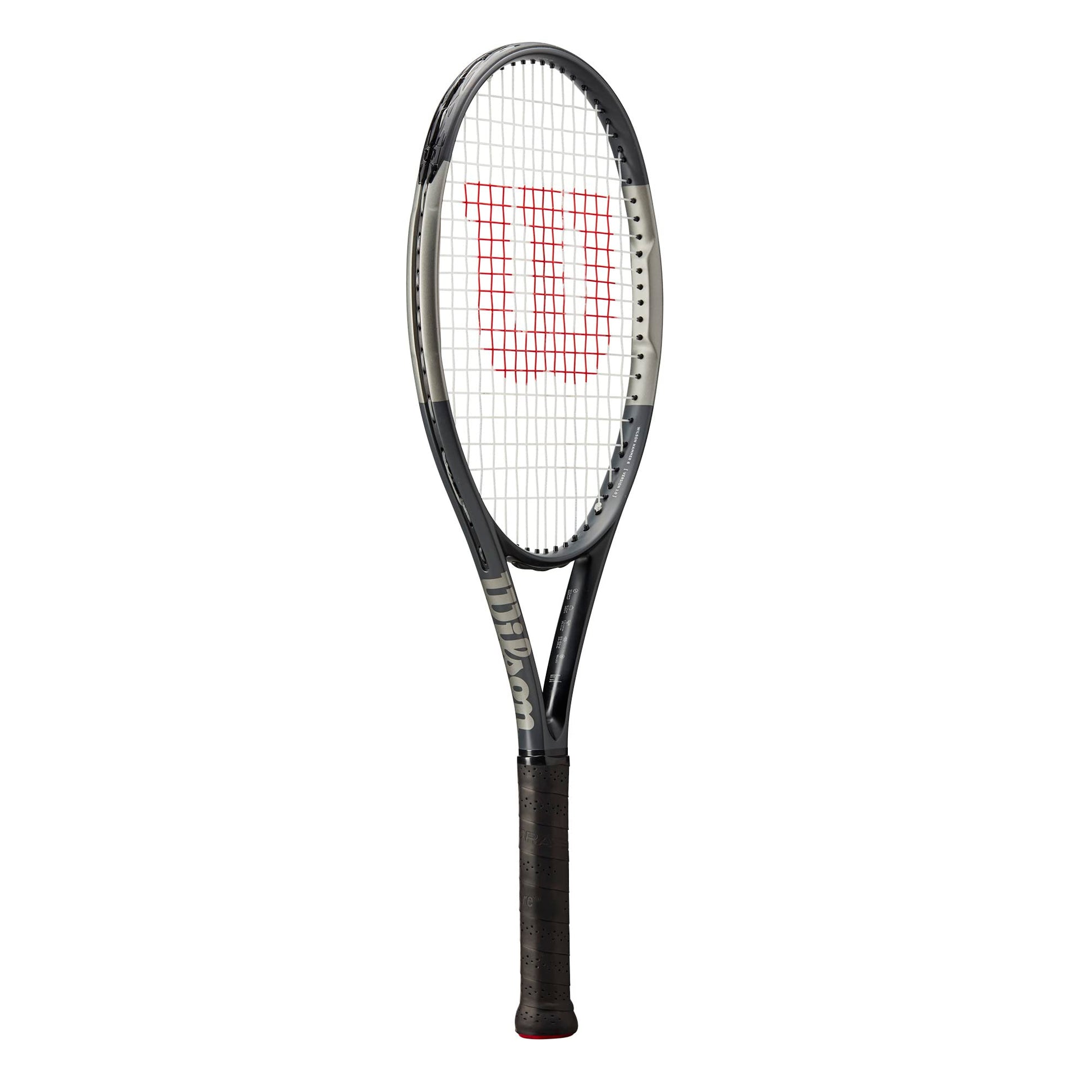 Wilson H6 Adult Recreational Tennis Racket - Grip Size 2-4 1/4, Black/Grey