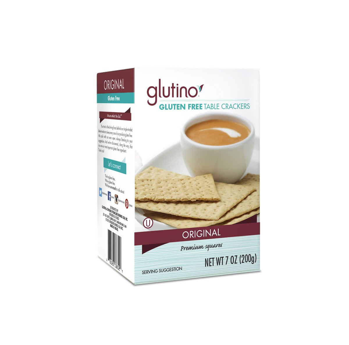 Glutino Table Crackers 7 oz. (Pack of 12)