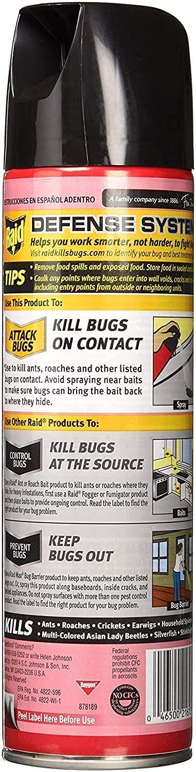 Raid Ant & Roach Spray Outdoor Fresh 17.50 oz (Pack of 3)