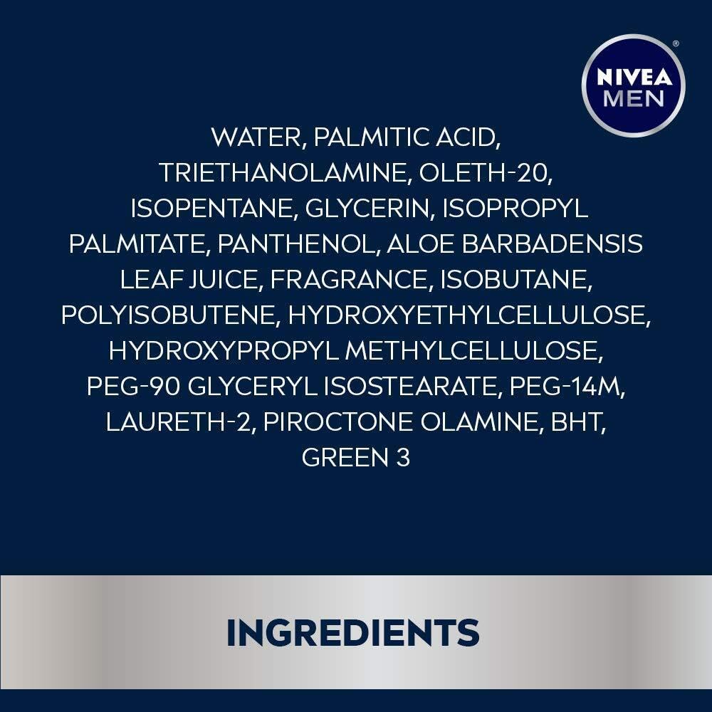 NIVEA Men Maximum Hydration Moisturizing Shaving Gel 7 oz (Pack of 6)
