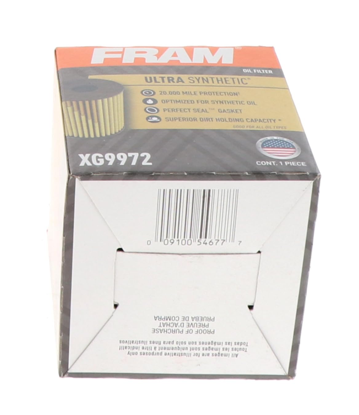 FRAM Ultra Synthetic XG9972 20K Mile Change Automotive Replacement Engine Oil Filter for Synthetic Oil Changes, Premium Vehicle Engine Protection Oil Filter for Select Vehicle Model Years