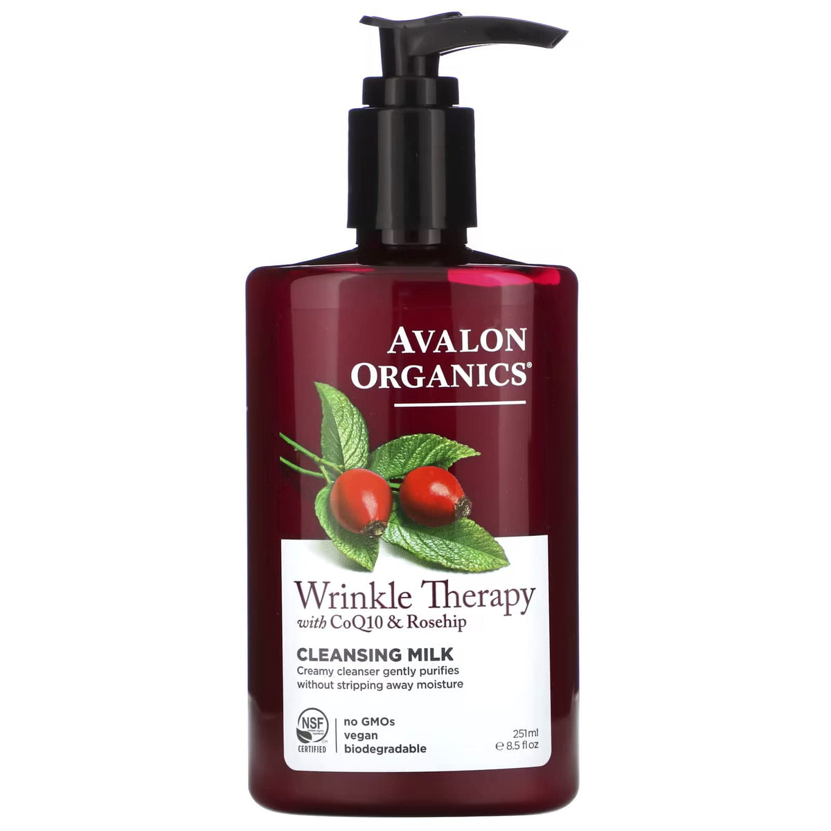 Avalon Organics CoQ10 Facial Cleansing Milk - 8.5 fl oz (Pack of 2)